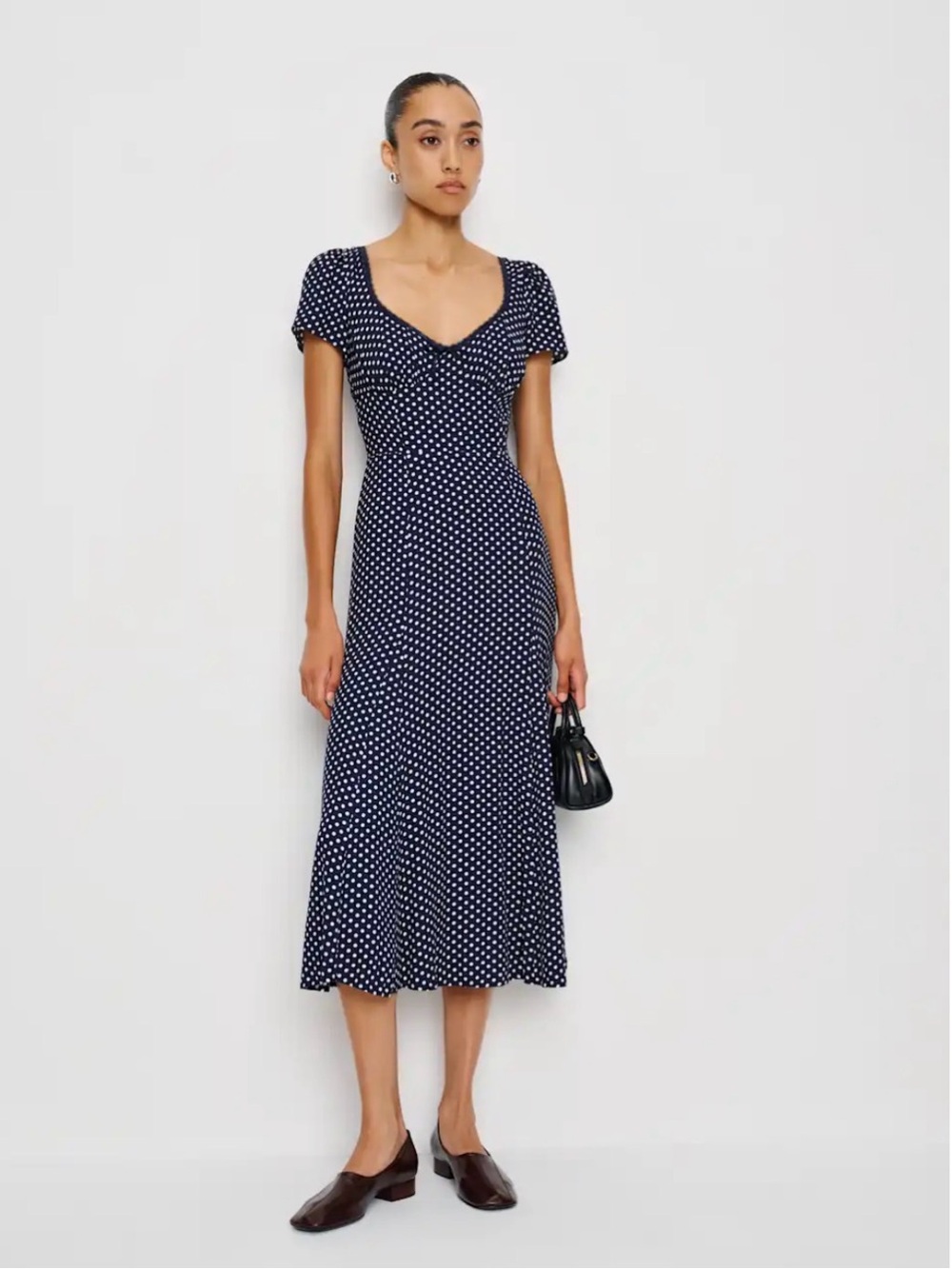 Reformation Afton Dress Blue - Size 4